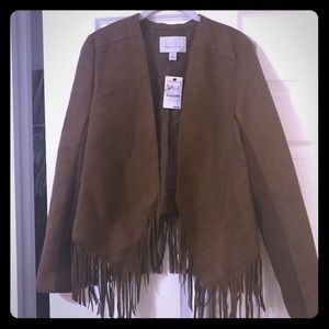 Hinge size medium fringe jacket